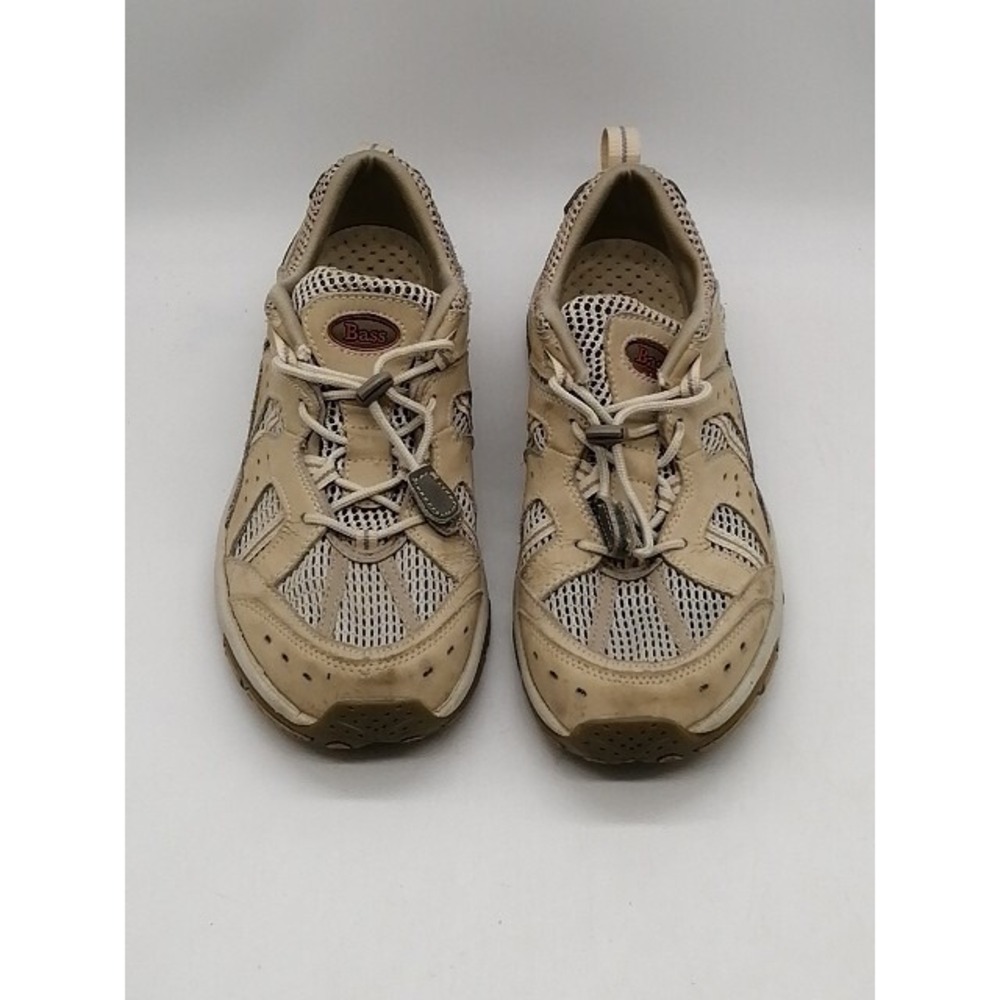 Bass Sneakers Womens Sagamore Beige 11 Leather Hiking Beach Shoe Mesh Outdoor